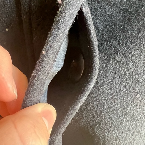 3/$15 Henry White Dublin Black Cashmere Wool Button Front Jacket - Picture 3 of 5